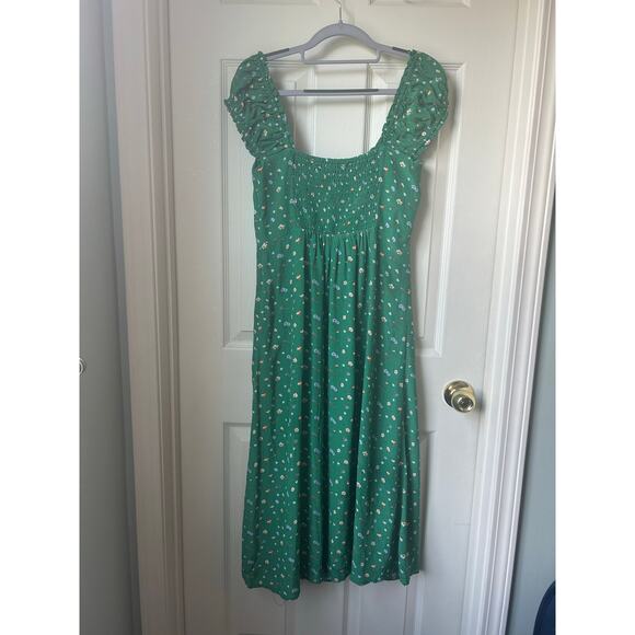 ASTR The Label Green Floral Midi Dress - Medium - Picture 4 of 8